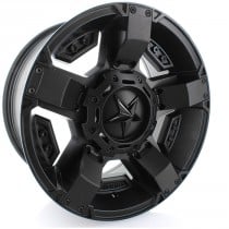 KMC XD Rockstar II Series Wheel 18X9 - 5X5 Bolt Pattern, 5" Backspacing, 78.1 Center Bore, Matte Black