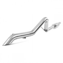 MBRP Aluminized Cat Back Off-Road Tailpipe, Single Rear Exit
