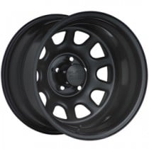 Black Rock Steel Wheel 942 Type D - 16x8" - Bolt Pattern 5x5" - Back Spacing 4.25" - Satin Black