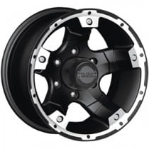 Black Rock Aluminum Wheel Viper 900 15x8" - Bolt Pattern 5x5.5" - Back Spacing 3.75" - Matte Black