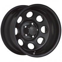 Black Rock Type 8 Series 997 Steel Wheel - 16x8" - Bolt Pattern 5x5" - Back Spacing 5" - Satin Black