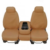 Covercraft SeatSaver Front High Back Bucket Seat Covers - Polycotton, Tan - Pair