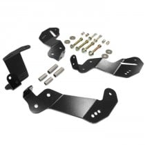 Rubicon Express Front Control Arm Drop Brackets - Black Powdercoated