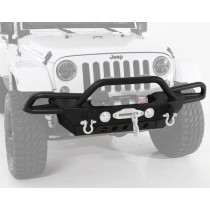 Smittybilt SRC Gen2 Front Bumper with Max Solid D-Ring and Jack Point Mount - Textured Black