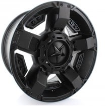 KMC XD Series XD811 Rockstar II Wheel - 20"x12" - Bolt Pattern 5x5" and 5x5.5" - Backspacing 4.77" - Satin Black