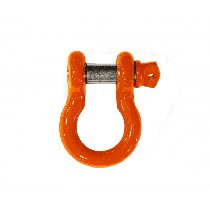 Steinjager 3/4" D-Ring Shackle, 4.75 Ton Work Load Limit, Fluorescent Orange - Sold Individually