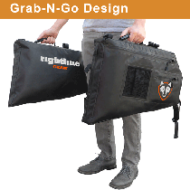 Rightline Gear Storage Bags, Rear Left & Right Side 19.75" - Black (Pair)