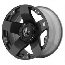 KMC XD775 Rockstar Series Wheel, 18"x 9", 5x5"/5x5.5" Bolt Pattern, 5" Backspacing - Matte Black