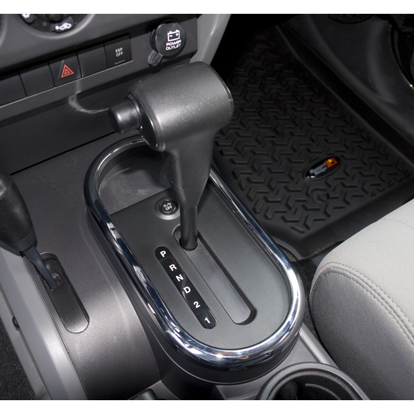 Rugged Ridge Shift Bezel Trim, Automatic Transmission - Chrome | Best  Prices & Reviews at Morris 4x4