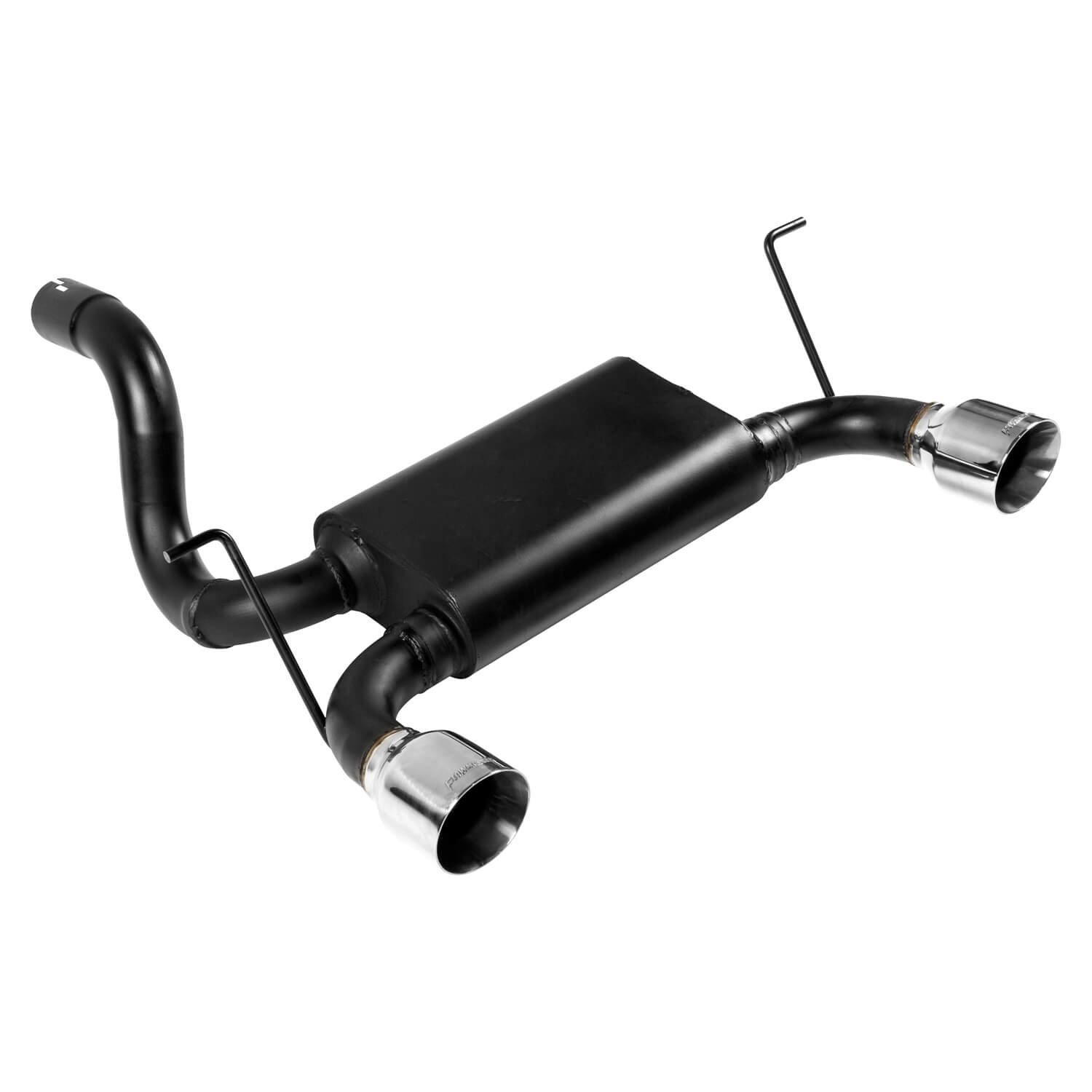 Flowmaster Force II Axle-Back Exhaust System for JL & JLU - Black Ceramic  with Polished Stainless Steel Tips | Best Prices & Reviews at Morris 4x4