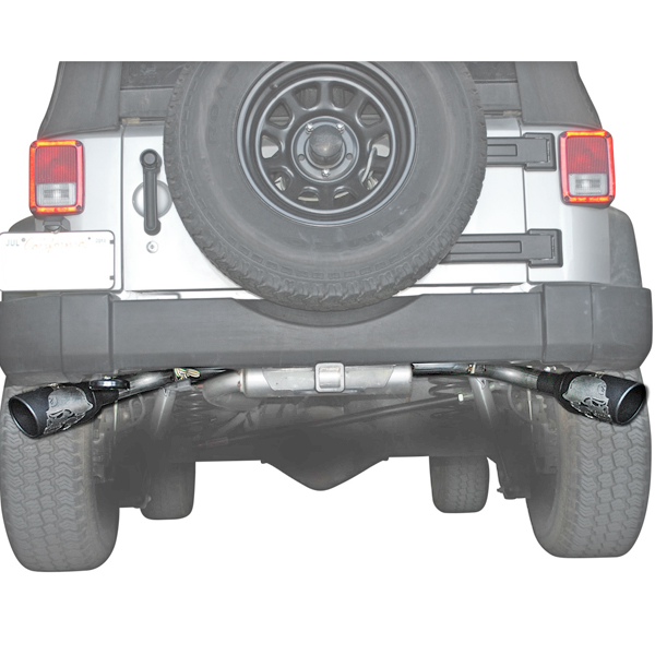 Gibson Metal Mulisha Cat-Back Performance Exhaust System, Dual Side Rear -  Black | Best Prices & Reviews at Morris 4x4