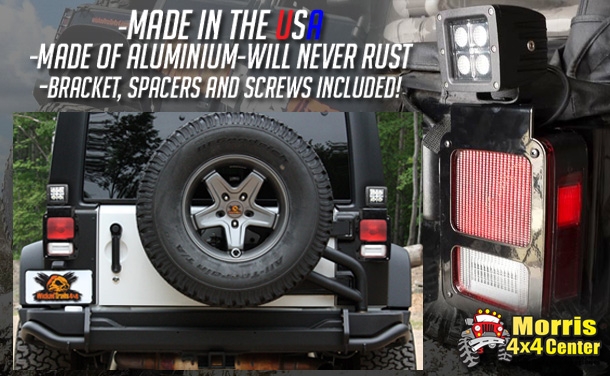 Morris 4x4 LED taillight brackets by wicked trails 4x4