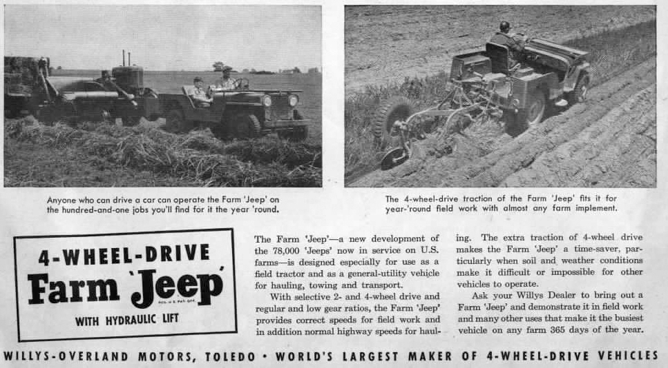 Wintage Farm Jeep Ad