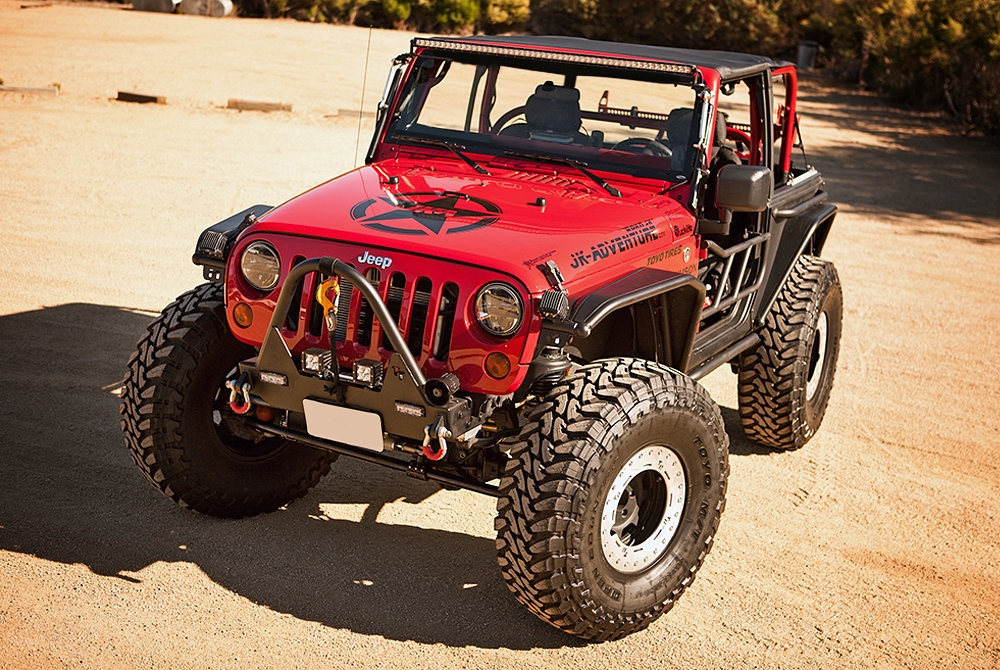 Jeep Wrangler JK with off-road tires