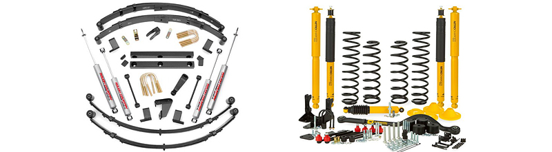 Two lift kits for Jeep JK