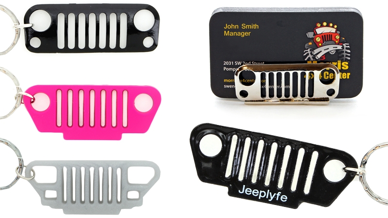 jeeplyfe keychains and business card holders