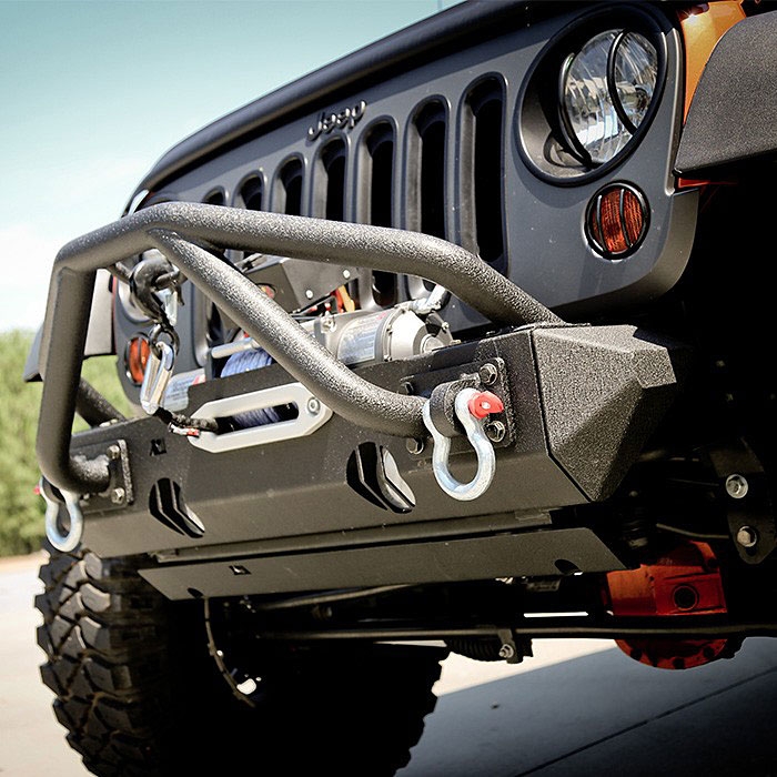 modular jeep bumpers with stingers