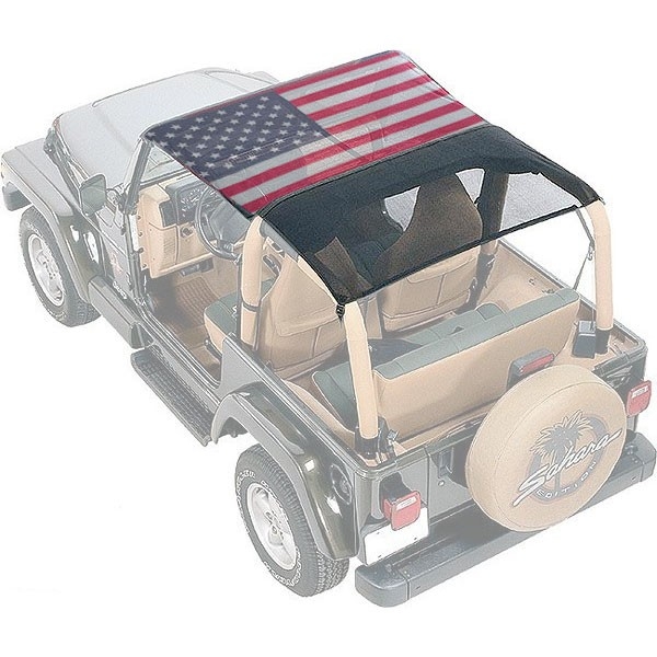 VDP american flag jeep mesh tops